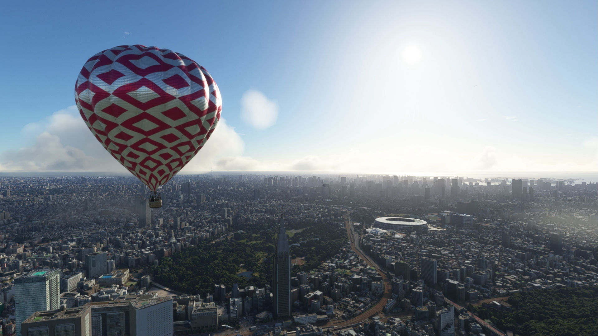 Mit dem Ballon über Tokyo